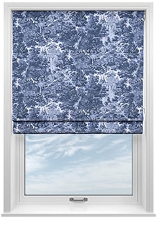Ted Baker Landscape, Navy - Roman Blind